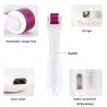Electric micro needle with LED - titanium derma roller - anti-wrinkle - rejuvenating face / body massagerMassage