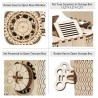 Creative DIY - 3D treasure box - wooden puzzle - assembly kit - 123 piecesConstruction