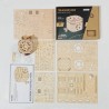 Creative DIY - 3D treasure box - wooden puzzle - assembly kit - 123 piecesConstruction