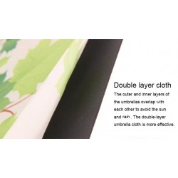 Reversible umbrella - anti-UV - folding - double layer - C-type handleOutdoor & Camping