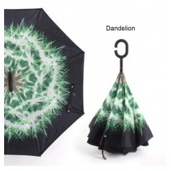 Reversible umbrella - anti-UV - folding - double layer - C-type handleOutdoor & Camping