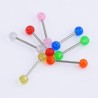 Body piercing - for tongue / nose / navel - barbell bar - luminousPiercings
