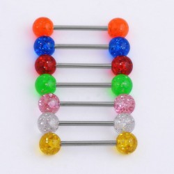 Body piercing - for tongue / nose / navel - barbell bar - luminousPiercings