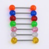 Body piercing - for tongue / nose / navel - barbell bar - luminousPiercings