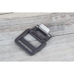 Fashionable canvas belt with double alloy buckle - stripedBelts