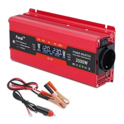 LCD display - solar adapter - dual USB - 1500W - 2000WSolar