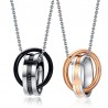 Endless Love - double circles necklace - 2 piecesNecklaces