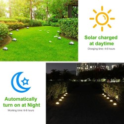 4 pieces - solar powered lamps - 8 LED - waterproof garden lightLights & lighting