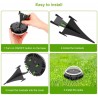 4 pieces - solar powered lamps - 8 LED - waterproof garden lightLights & lighting
