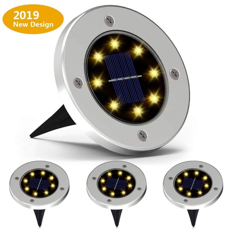 4 pieces - solar powered lamps - 8 LED - waterproof garden lightLights & lighting