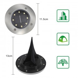 4 pieces - solar powered lamps - 8 LED - waterproof garden lightLights & lighting