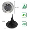 4 pieces - solar powered lamps - 8 LED - waterproof garden lightLights & lighting