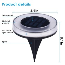 4 pieces - solar powered lamps - 8 LED - waterproof garden lightLights & lighting