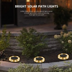 4 pieces - solar powered lamps - 8 LED - waterproof garden lightLights & lighting