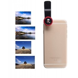 3 in 1 - fisheye - wide angle - macro - camera lens with clip for iPhone / SamsungLenses