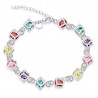 Multi-colored cubes bracelet - 925 sterling silverBracelets