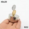 N52 - N35 - neodymium magnet - round - 40 x 20mm - 2 piecesN52