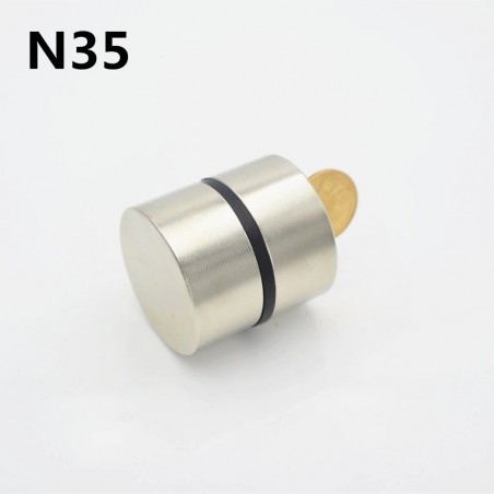 N52 - N35 - neodymium magnet - round - 40 x 20mm - 2 piecesN52