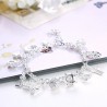 Elegant bracelet with 13 charms - 925 sterling silverBracelets