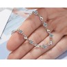 Bracelet with hearts & zirconia - 925 sterling silverBracelets