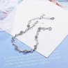 Bracelet with hearts & zirconia - 925 sterling silverBracelets