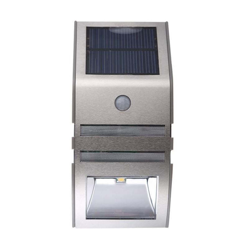 Solar LED Light - Outdoor - Motion Sensor - Stainless Steel - Black - WhiteSolar lighting