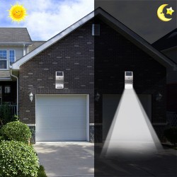 Solar LED Light - Outdoor - Motion Sensor - Stainless Steel - Black - WhiteSolar lighting