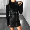 Fashionable mini leather dressDresses