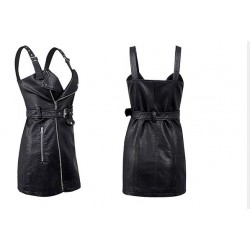 Fashionable mini leather dressDresses