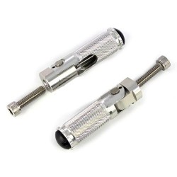 Universal motorcycle folding footrests rear pedals 2 pieces - BMW Honda Kawasaki YamahaFoot rests
