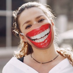 Funny printed face mask - anti-pollution mouth cover - cottonMasks