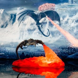 3D dragon - LED night lampLights & lighting