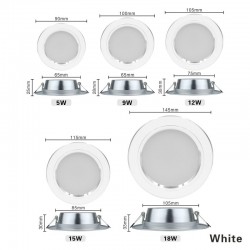5W - 9W - 12W - 15W - 18W - Led Downlight - 220VLED chips