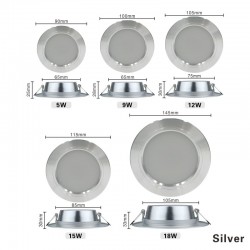 5W - 9W - 12W - 15W - 18W - Led Downlight - 220VLED chips