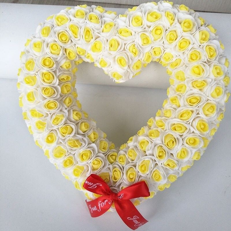 Heart shaped decoration - made of infinity rosesValentine's day