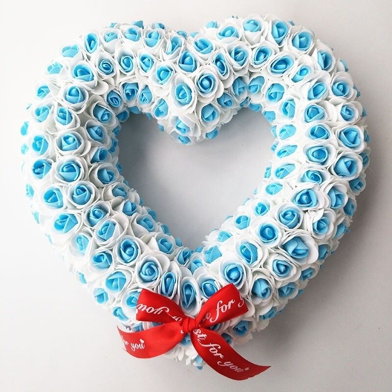 Heart shaped decoration - made of infinity rosesValentine's day