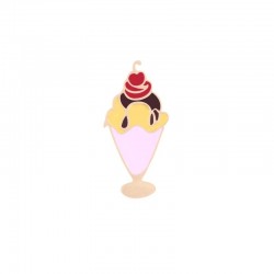 Ice cream - Cake - Cartoon - Enamel pin - BroochBrooches