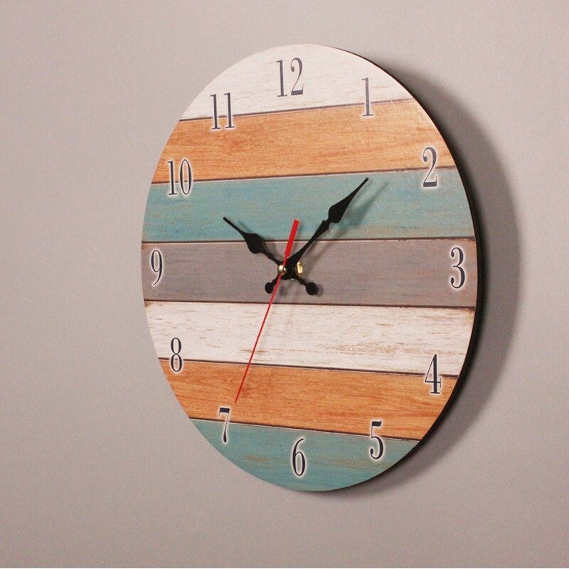 Retro Wall Clock - Vintage - Wooden Roman CraftClocks