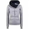 Autumn - Winter - Hoodies - Sweatshirts - Women - Faith Embroidered PrintHoodies & Jumpers