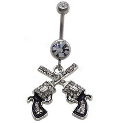 Cowgirl - Guns - Belly Button RingPiercings