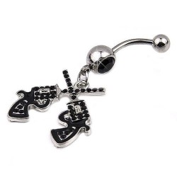 Cowgirl - Guns - Belly Button RingPiercings