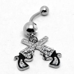 Cowgirl - Guns - Belly Button RingPiercings