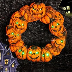 Halloween - Jack-o'-Lantern - LED - Pumpkin - Door HangerHalloween & Party