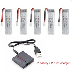 JJRC - 3.7V - 500mAh - Li-Polymer Battery - Charger - JJRC H37 JXD 523 - BatteryBatteries
