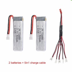 JJRC - 3.7V - 500mAh - Li-Polymer Battery - Charger - JJRC H37 JXD 523 - BatteryBatteries