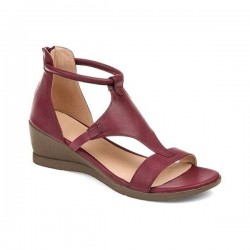Summer Sandals - Mid Heels - Vintage - Black - Brown - Grey - RedHigh heels