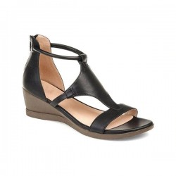 Summer Sandals - Mid Heels - Vintage - Black - Brown - Grey - RedHigh heels