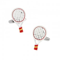 Tennis rackets - white & red cufflinksCufflinks