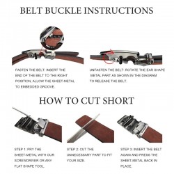 Genuine leather luxury belt with automatic buckleBelts