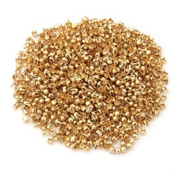 Gold round rivets - studs - DIY decoration - 2.5mm - 1000 piecesDecoration